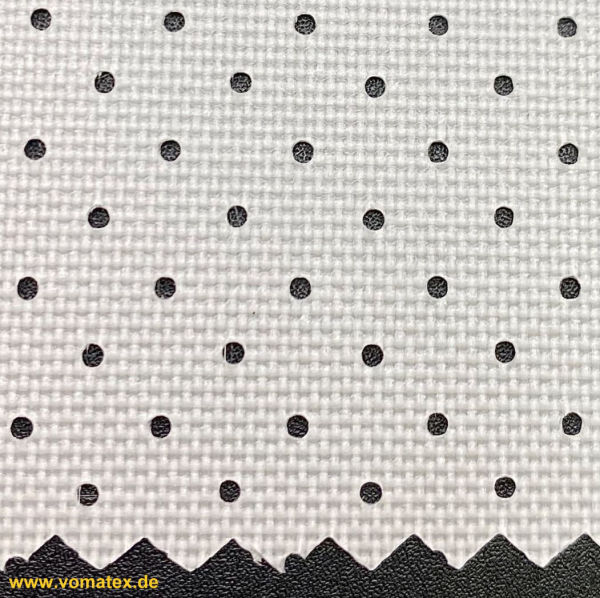 Glass fabric, both sides silicone coated, perforated